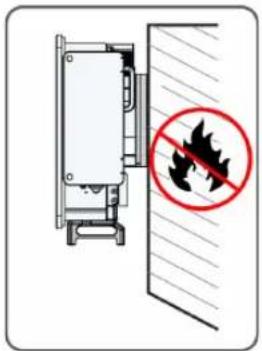 Diagram showing a fire hazard symbol (no text or labels present)