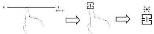 Diagram illustrating a hand gesture transformation process with Chinese labels and directional arrows.