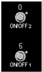 0 ON/OFF 2 5 ON/OFF 1