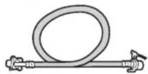 Simple line drawing of a coiled pipe with connectors (no text or symbols).