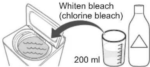 Whiten bleach (chlorine bleach) 200 ml