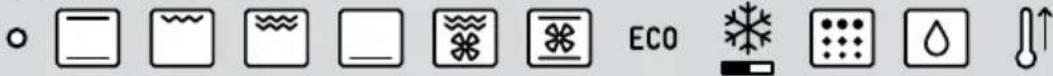 Row of icons representing environmental or ecological symbols including water, gas, and CO2.