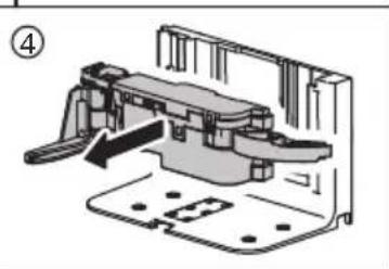 Mechanical assembly diagram showing a clamping mechanism with no visible text or symbols.