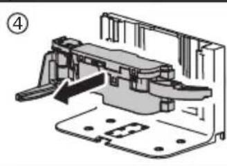 Mechanical assembly diagram showing a clamping mechanism with no visible text or symbols.