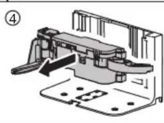 Mechanical assembly diagram showing a clamping device with no visible text or symbols.