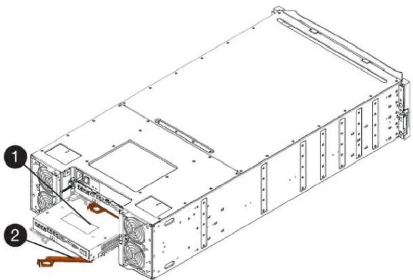 Technical diagram of a server rack with labeled components and fan ports