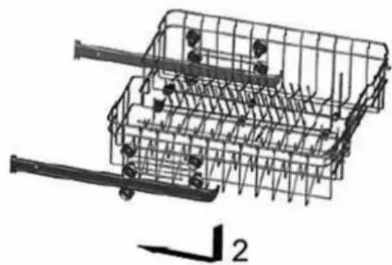 Kubo KBDW8565 - Adjusting the upper Basket - 2