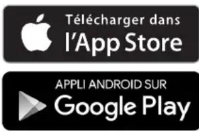 Télécharger dans l'App Store, APPLI ANDROID SUR Google Play