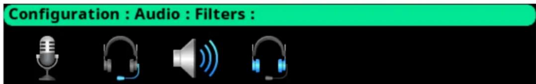 Configuration : Audio : Filters :