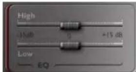 High +15 dB Low EQ