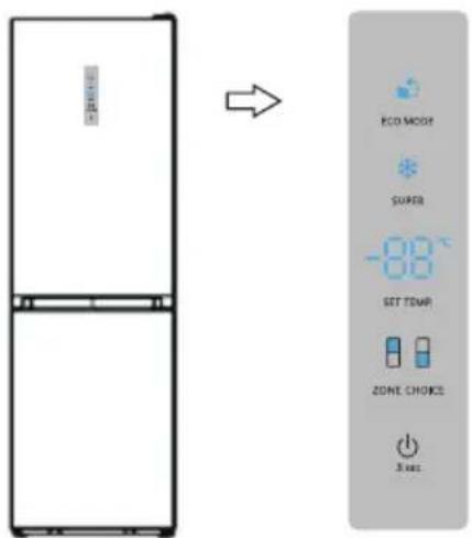 ECONOMY SURFOS -88°C SET TEMP ZONE CHOICE 3 sec