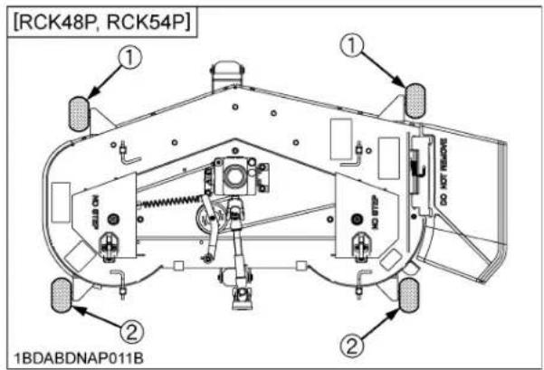 [RCK48P, RCK54P] ① ① ② ② DO NOT REMOVE 1BDABDNAP011B