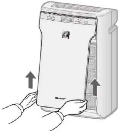 SHARP FP-A80U - Quite el panel frontal. - 1