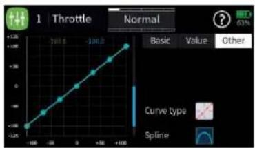 GRAUPNER mz-32 HoTT - Select characteristic curve step-by-step - 4