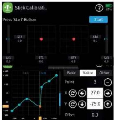Stick Calibrati... Press 'Start' Button Start ST2 0.0 ST4 0.0 L1/1 0.0 ST1 0.0 ST3 0.0 L2/2 0.0 1.5 2.5 3.5 4.5 5.5 6.5 7.5 8.5 9.5 10.5 11.5 12.5 13.5 14.5 15.5 16.5 17.5 18.5 19.5 20.5 21.5 22.5 23.5 24.5 25.5 26.5 27.5 28.5 29.5 30.5 31.5 32.5 33.5 34.5 35.5 36.5 37.5 38.5 39.5 40.5 41.5 42.5 43.5 44.5 45.5 46.5 47.5 48.5 49.5 50.5 51.5 52.5 53.5 54.5 55.5 56.5 57.5 58.5 59.5 60.5 61.5 62.5 63.5 64.5 65.5 66.5 67.5 68.5 69.5 70.5 71.5 72.5 73.5 74.5 75.5 76.5 77.5 78.5 79.5 80.5 81.5 82.5 83.5 84.5 85.5 86.5 87.5 88.5 89.5 90.5 91.5 92.5 93.5 94.5 95.5 96.5 97.5 98.5 99.5 100.5