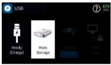USB Ready (Charge) Mass Storage Joystick CPU Port