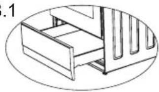 Isometric line drawing of a mechanical or architectural component with no visible text or symbols