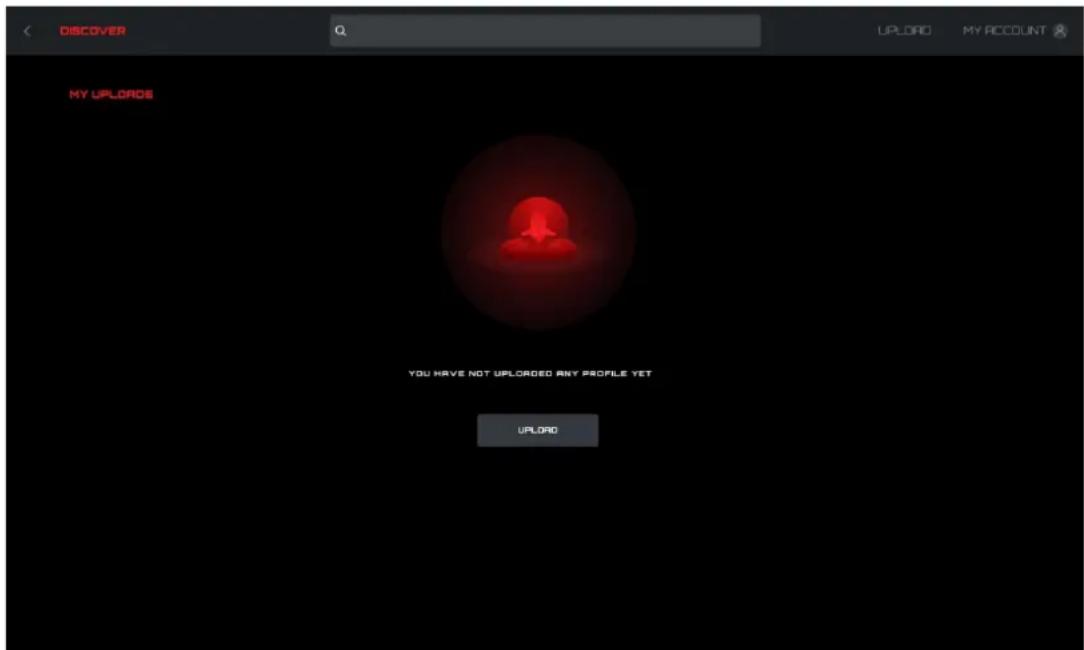 DISCOVER Q UPLORO MY ACCOUNT MY UPLORDS YOU HAVE NOT UPLORDED ANY PROFILE YET UPLORO
