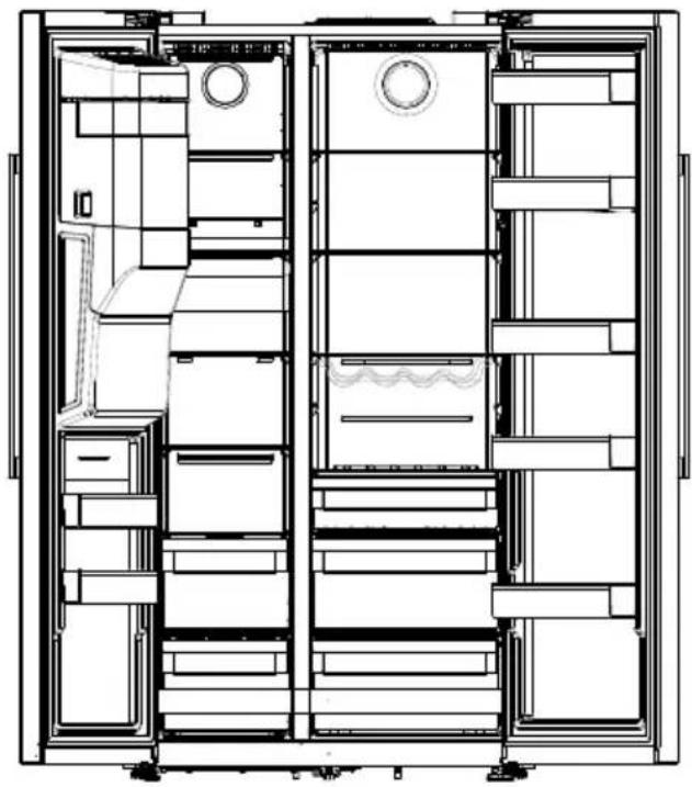 GRUNDIG GSBS23340FXPN - Fixar o filtro externo na parede (Opcional) - 9