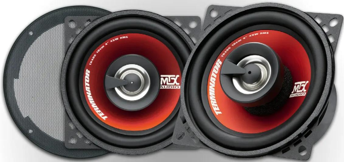 MTX Audio TR40C - 10cm (4") Coax Speakers 4Ω 45W RMS - 1