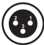 Eurolite ESX-4R - Occupation of the XLR-connection: - 1