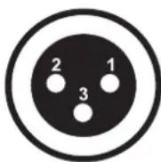 Eurolite ESX-4R - Belegung der XLR-Verbindung: - 1