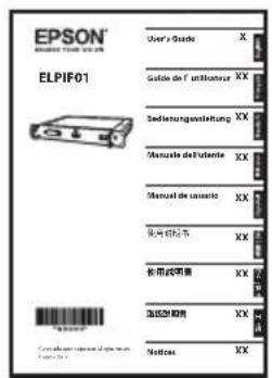 EPSON® ELPIF01 User's Guide Guide de l'utilisateur Bedienungsanleitung Manual del usuario Manual de utilização 使用说明书 使用説明書 连接到电源 Notice