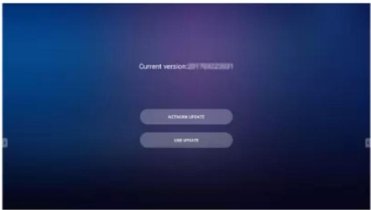 Current version: 2017022001 NETWORK UPDATE USB UPDATE
