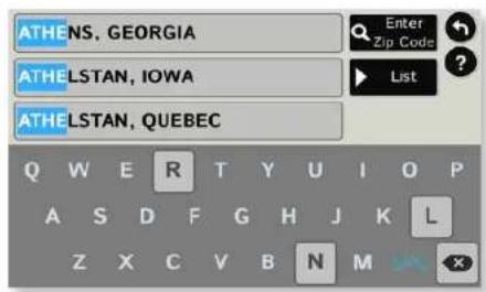 ATHENS, GEORGIA ATHELSTAN, IOWA ATHELSTAN, QUEBEC Enter Zip Code List