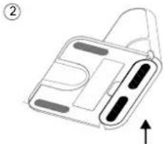 Diagram of a device with a handle and internal components, no text or symbols present