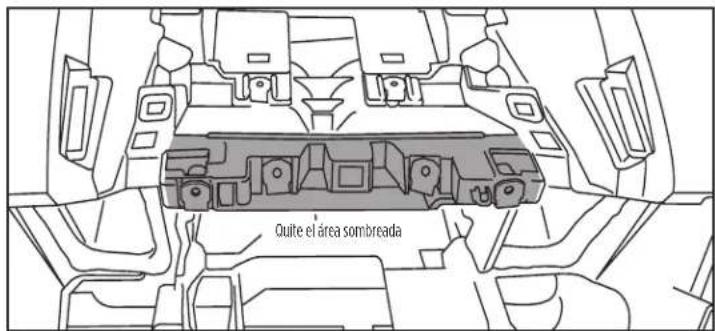 Quite el área sombreada