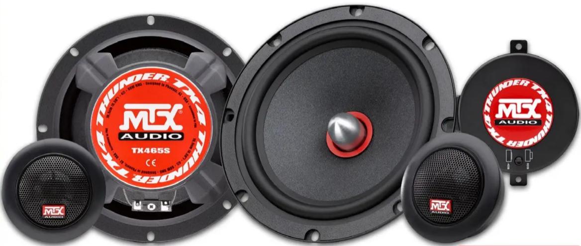 MTX Audio TX465S - 16,5cm (6.5") 2 way Compo Speakers 40 80W RMS - 1