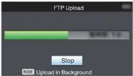 FTP Upload Stop NODE Upload in Background