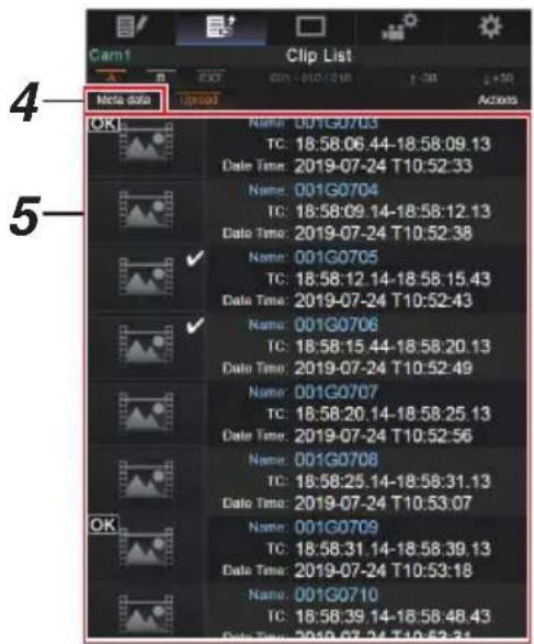 Clip List 4 OK Name: 001G0703 TC: 18:58:06.44-18:58:09.13 Date Time: 2019-07-24 T10:52:33 Name: 001G0704 TC: 18:58:09.14-18:58:12.13 Date Time: 2019-07-24 T10:52:38 ✓ Name: 001G0705 TC: 18:58:12.14-18:58:15.43 Date Time: 2019-07-24 T10:52:43 ✓ Name: 001G0706 TC: 18:58:15.44-18:58:20.13 Date Time: 20…
