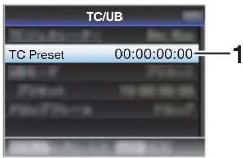 TC/UB TC Preset 00:00:00:00 1