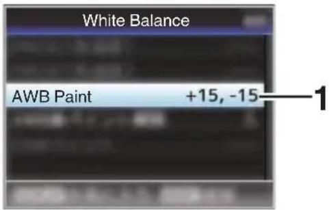 White Balance AWB Paint +15, -15 1