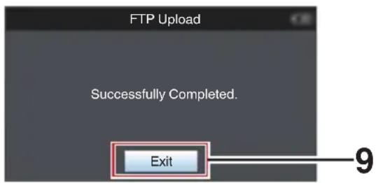 FTP Upload Successfully Completed. Exit 9