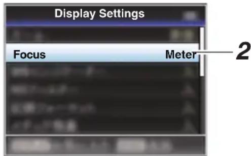Display Settings Focus Meter 2