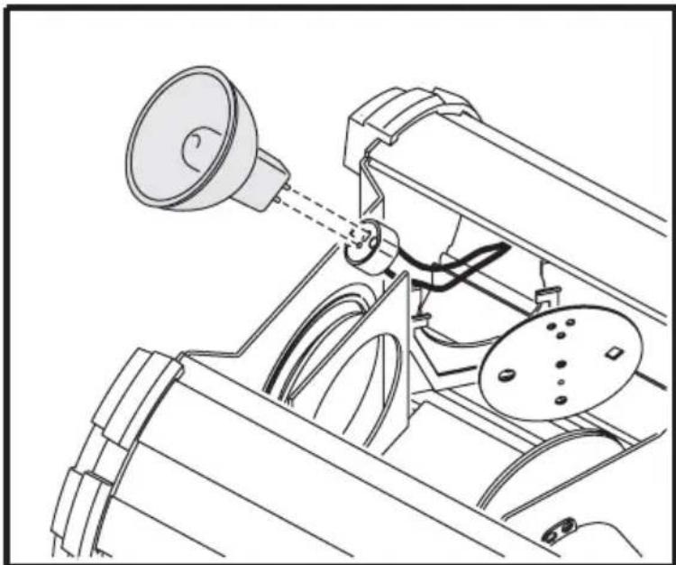 MARTIN Mania EF3 - Installing a lamp in the Mania EF3 - 3