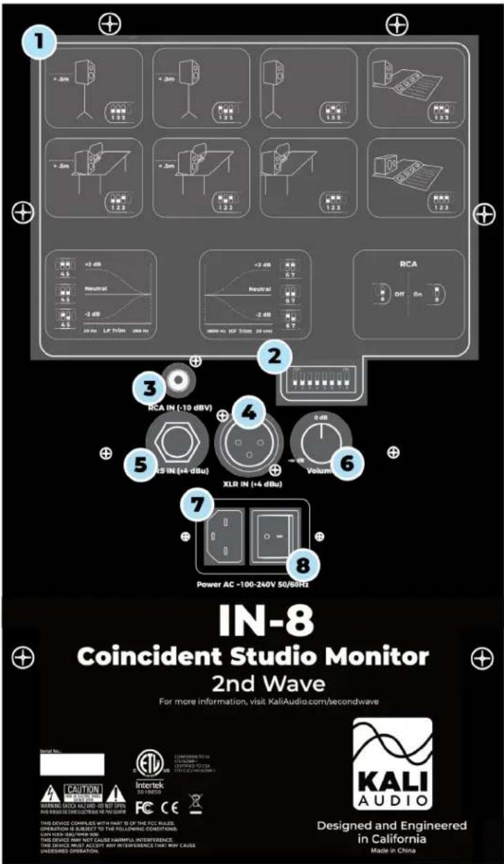 IN-8 Coincident Studio Monitor 2nd Wave For more information, visit KaliAudio.com/secondwave Designed and Engineered in California Made in China