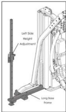Left Side Height Adjustment Long Base Frame