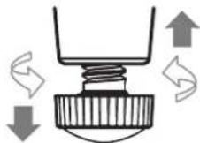 MAXELL MCAW3506 - Adjusting the projector's elevator - 4