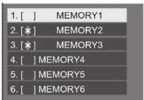 1. [ ] MEMORY1 2. [★] MEMORY2 3. [★] MEMORY3 4. [ ] MEMORY4 5. [ ] MEMORY5 6. [ ] MEMORY6
