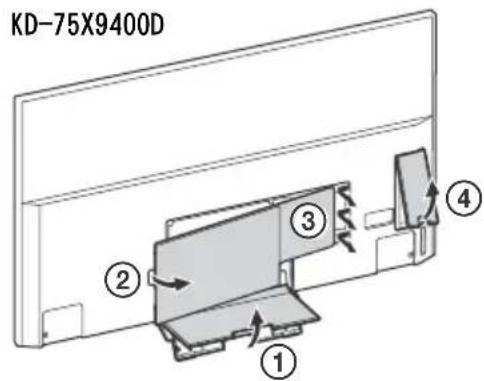 SONY Bravia KD-65X9300D - 使用選購的壁掛式支架 - 1