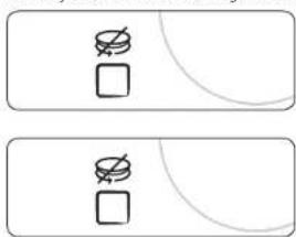 Two identical rectangular panels with simple geometric symbols: one with a cross and square, the other with an 'X' and square (no text or labels)
