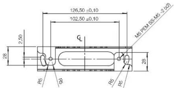 126,50 ±0,10 102,50 ±0,10 2,50 C_L M5 PEM SS-M5-2 (x2) 28 R5 GP R5 R5 28