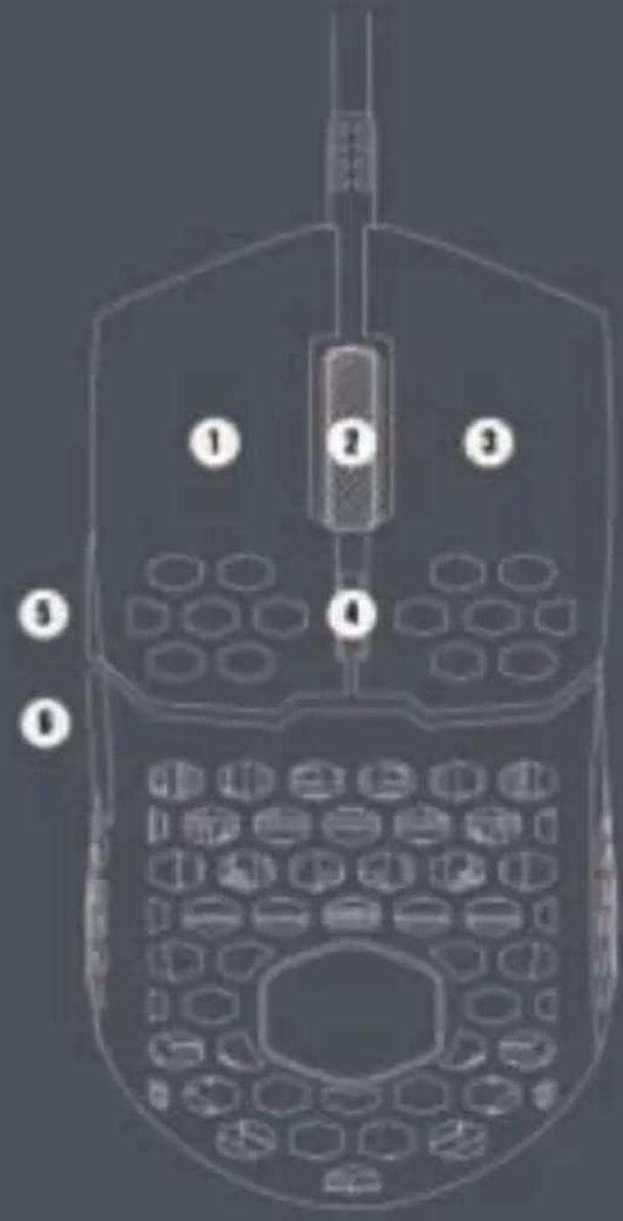 Diagram of a mobile phone with numbered parts for identification and layout reference.