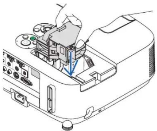 NEC NP-P451X - Install a new lamp housing. - 1