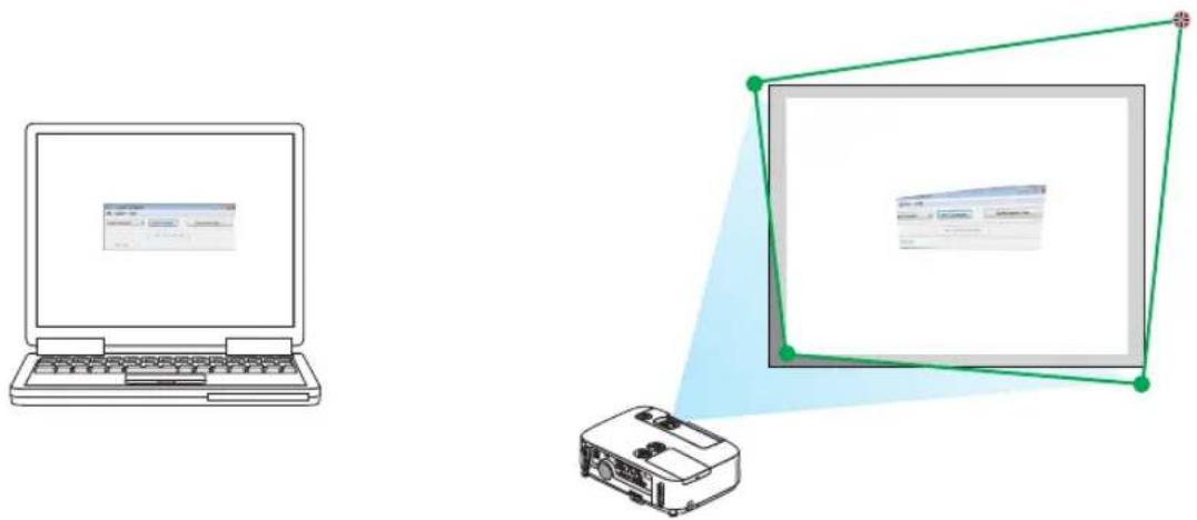 NEC NP-P451X - Projecting an Image from an Angle (GCT) - 4