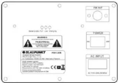 BLAUPUNKT PS05.2DB - Timp de redare a bateriei de 23 de ore obținut cu următoarele setări: - 1